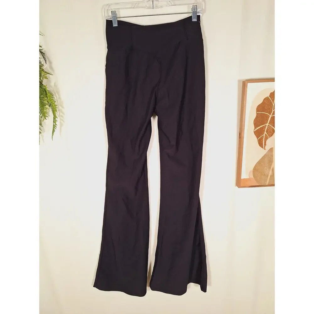 Halara Women's Black Business Causal Flaired Stretchy Dress Pants - Picture 2 of 4